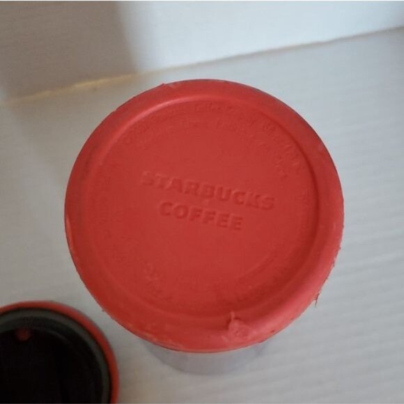 Starbucks 2008 Red Floral Poppy Travel Hot Coffee Tumbler Cup Mug 16 Oz Grande - Picture 16 of 16